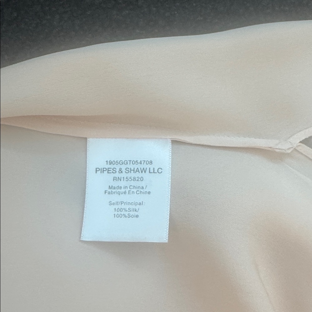 NWOT Veronica Beard Tristen Blouse in Blush (6) - Picture 5 of 5